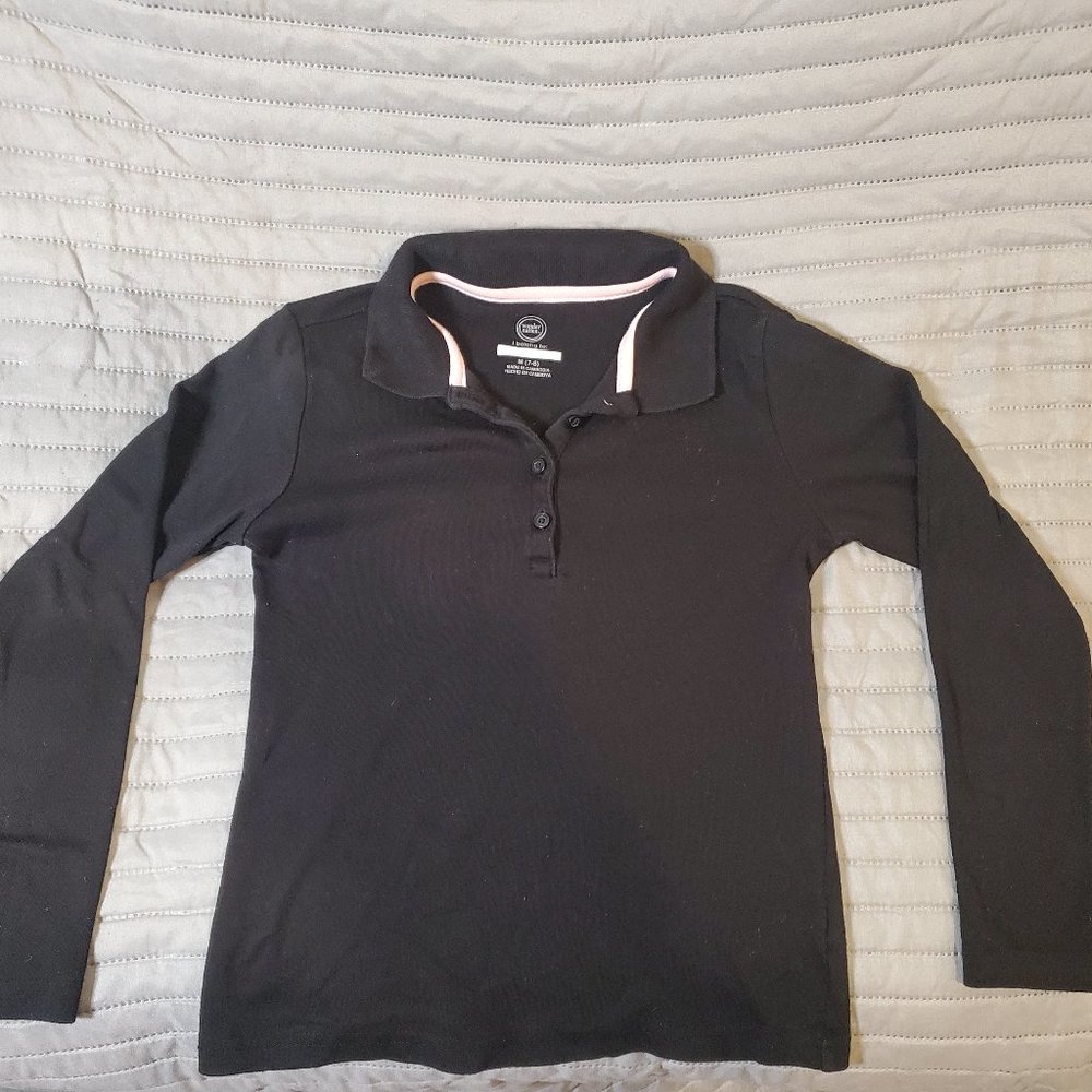 The Children's place L/S polo uniform shirt for girls 7/8